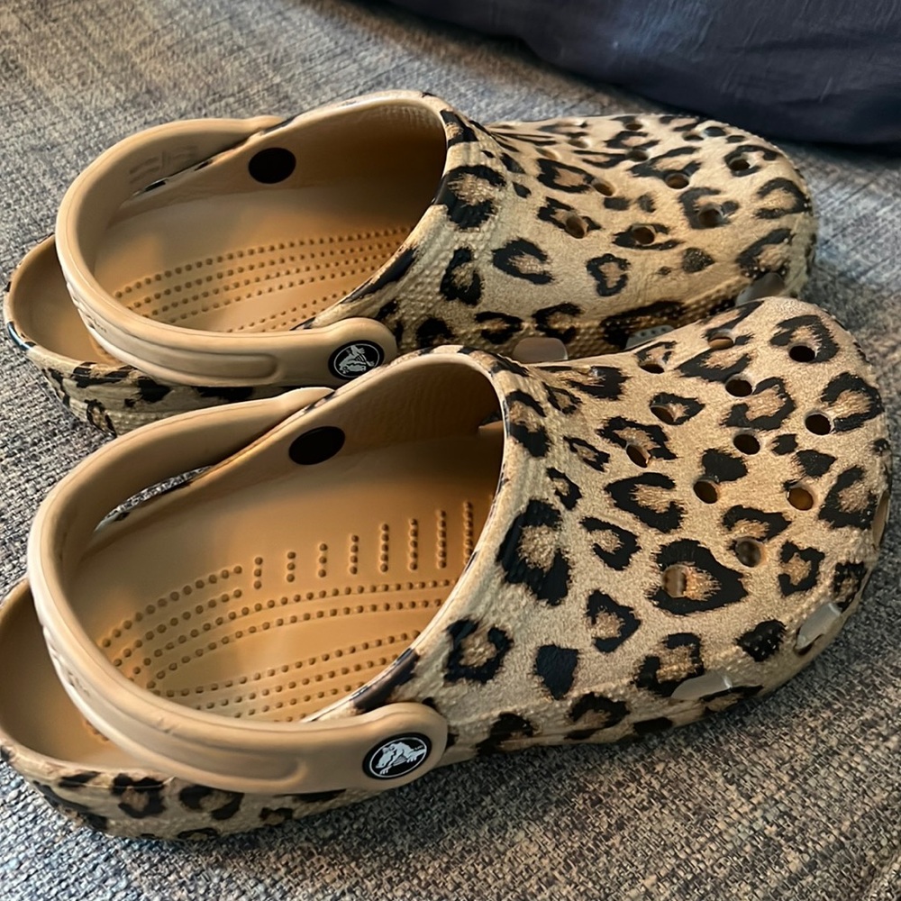 Leopard Crocs